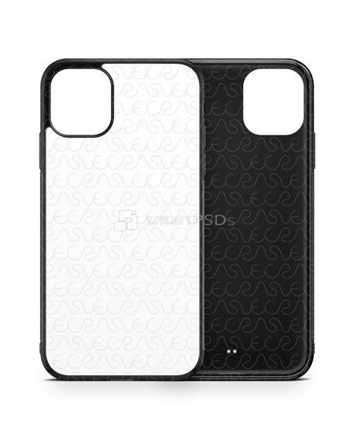 iPhone 11 (2019) 2d Rubber Flex Case Design Mockup 