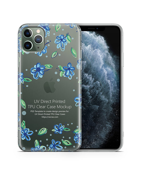 iPhone 11 Pro Max (2019) TPU Clear Case Mockup — VecRas