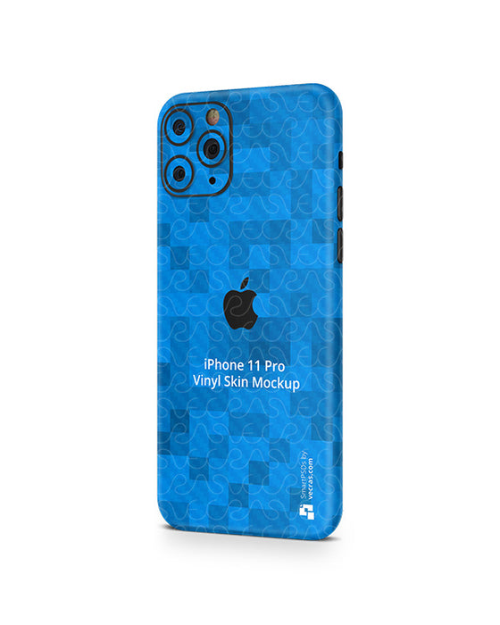 iPhone 11 Pro (2019) PSD Skin Mockup Template (Angled)