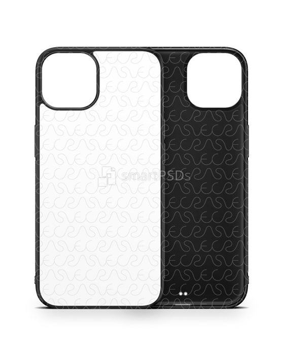 iPhone 13 (2021) 2d Rubber Flex Case Design Mockup