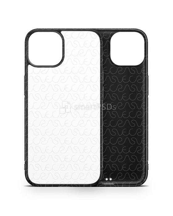 iPhone 13 Mini (2021) 2d Rubber Flex Case Design Mockup