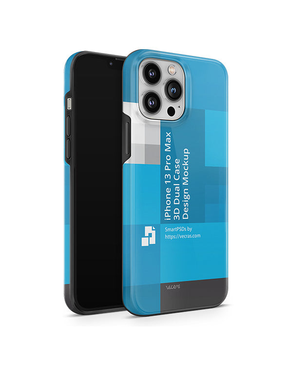 iPhone 13 Pro Max 3D Tough Case Design Mockup — VecRas