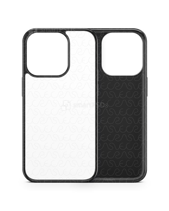 iPhone 14 Pro (2022) 2d Rubber Flex Case Design Mockup