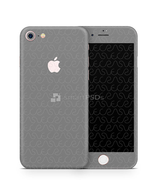 Apple iPhone 7 Mobile Skin Design Template Front-Back