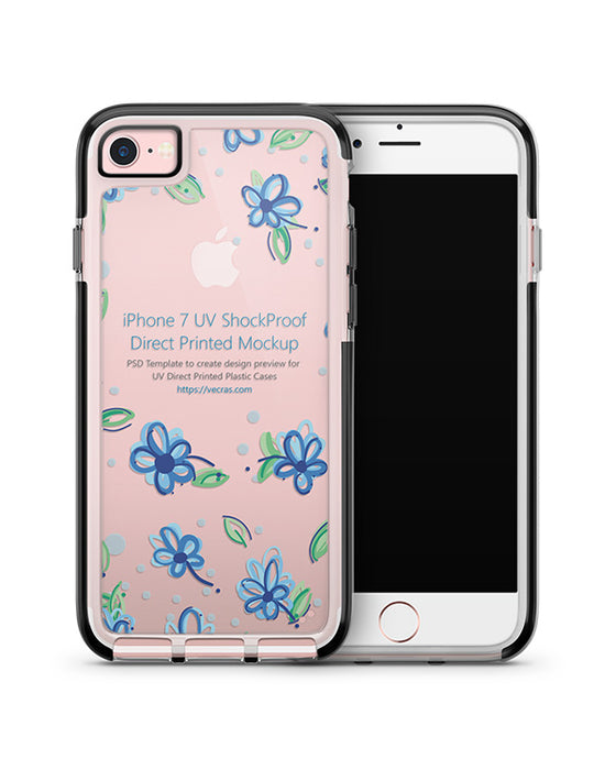 Apple iPhone 7 UV Shockproof Hybrid Case Mockup 2016