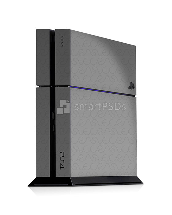Sony PS4 Console Skin Design Template Combo 3 Views